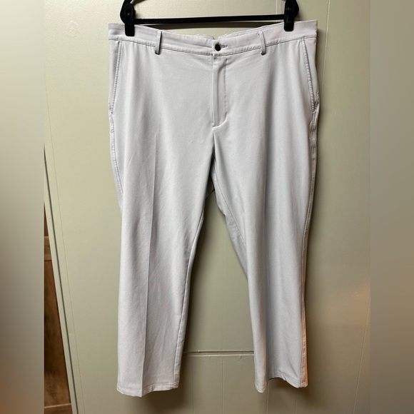 Dunning Men's Classic Light Gray Pants- Size 40x30 - Picture 1 of 5